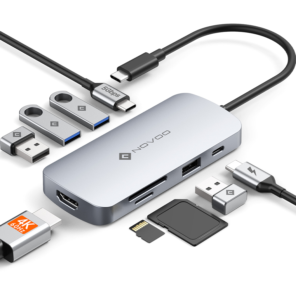 NOVOO 9 in 1 R9C USB C HUB