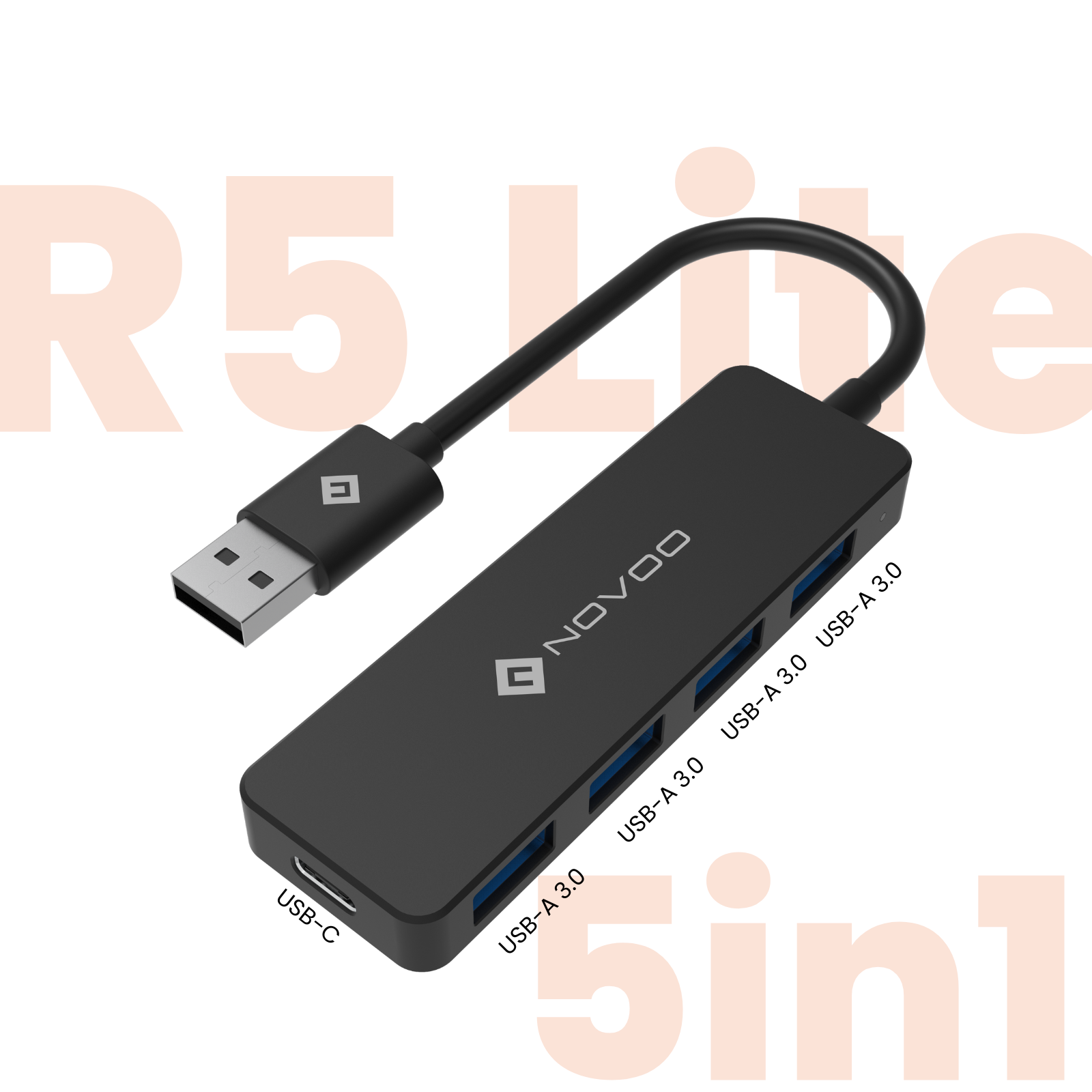 NOVOO R5 Lite 5in1 USB-A HUB