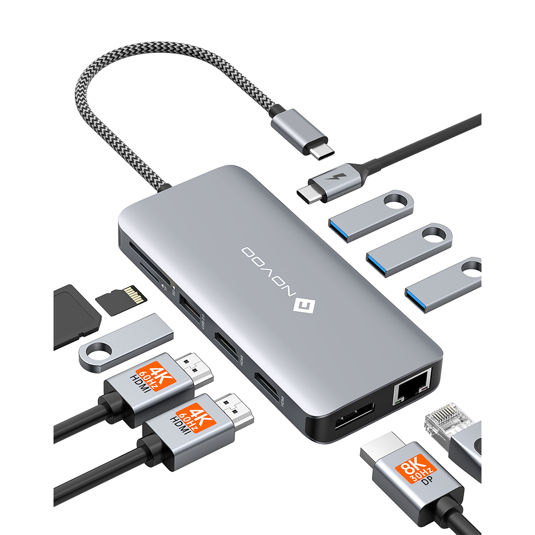 Best Power USB C Hub & USB-C Docking Station - NOVOO