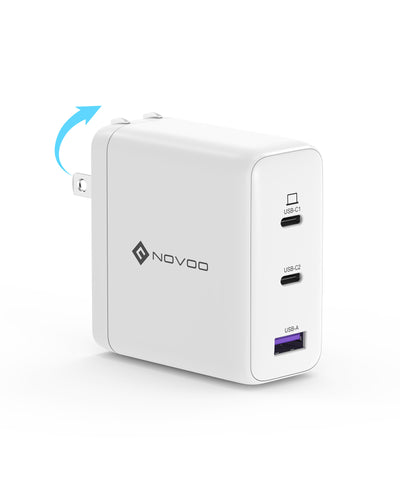 NOVOO RG120 3-Port 120W GaN Charger
