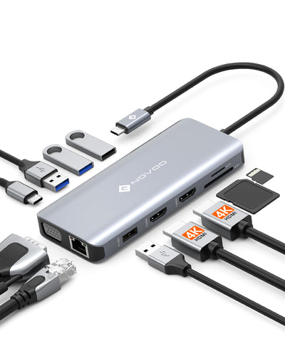 NOVOO 11 in 1  RM11 Docking Station - NOVOO