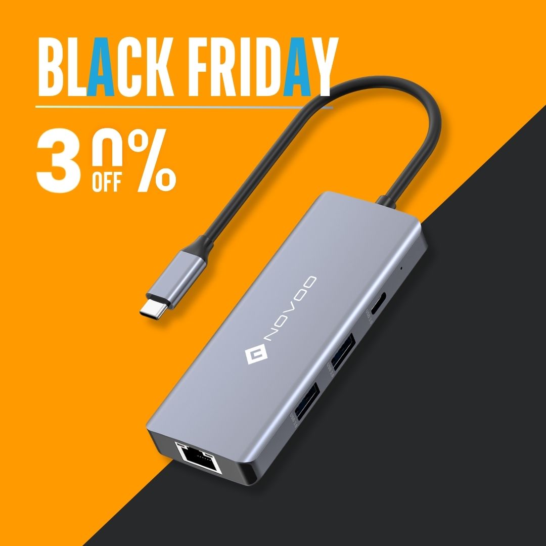 NOVOO 8 IN 1 R8C Pro USB C HUB