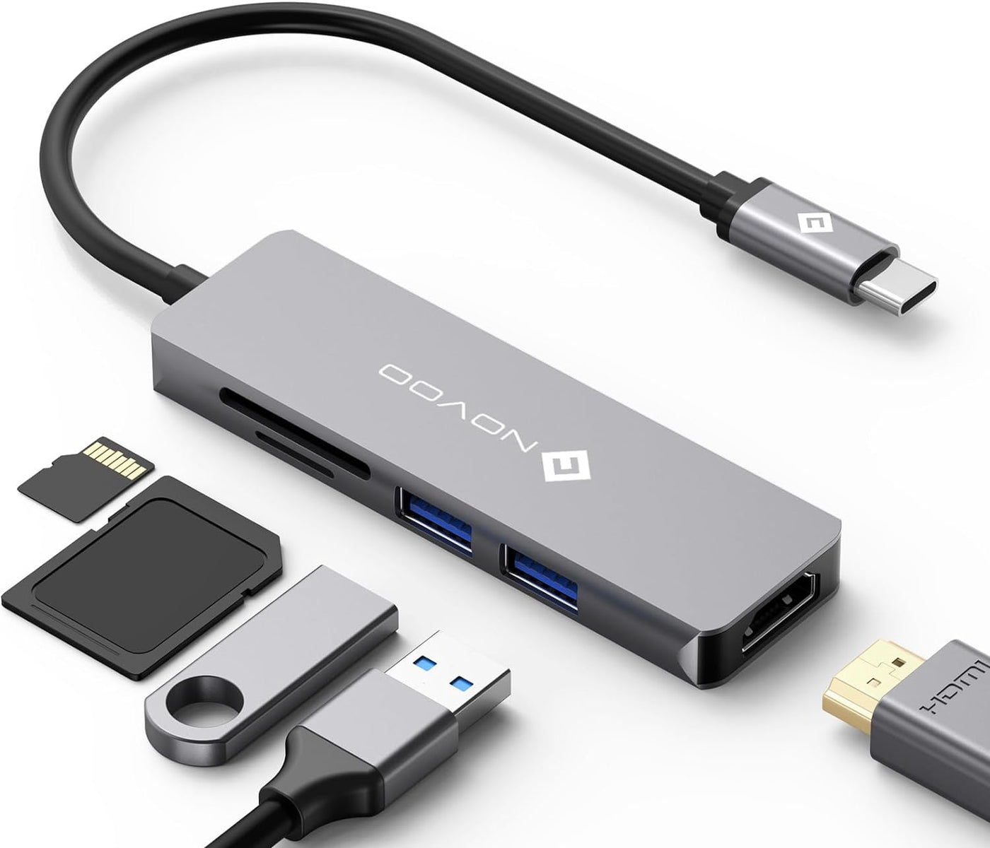 NOVOO 5 IN 1 R5 USB C HUB - NOVOO