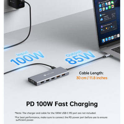 NOVOO RM12H 12-IN-1 10Gbps USB C Laptop Docking Station Triple Display