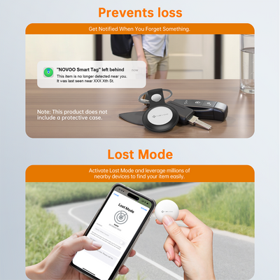 NOVOO SmartTag Mini Item Tracker Dual System Support - iOS/Android