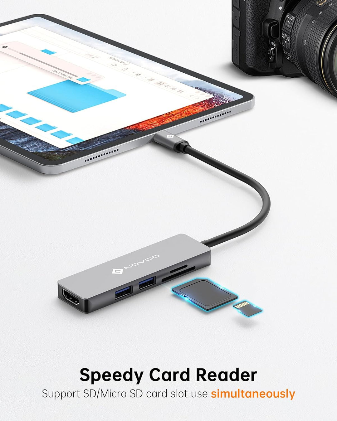 UGREEN Hub USB Type C con HDMI 4K, 2 Porte USB 3.0, 100W Ricarica