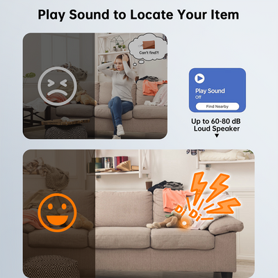 NOVOO SmartTag Mini Item Tracker Dual System Support - iOS/Android