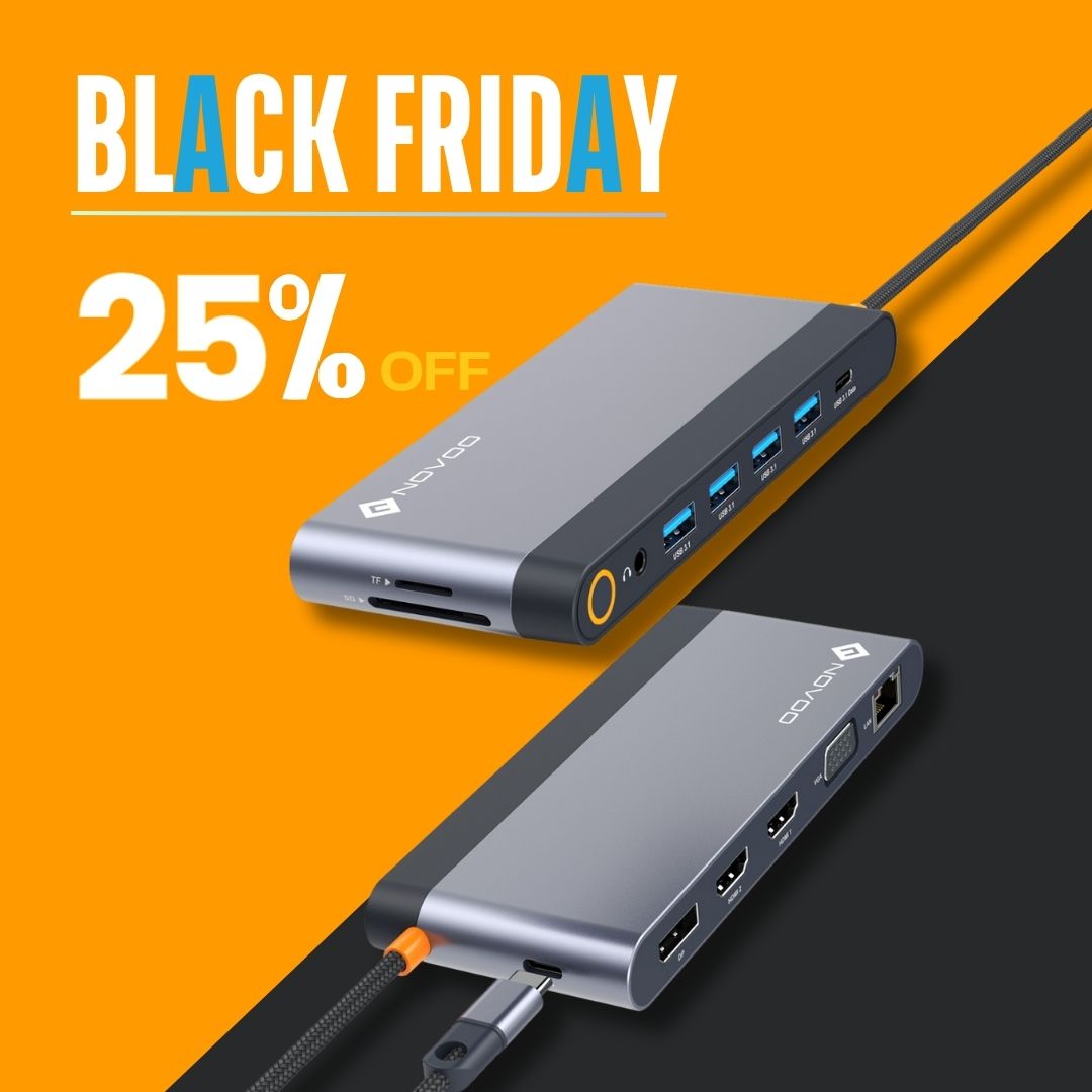 NOVOO RM14F 14-IN-1 USB C Docking Station