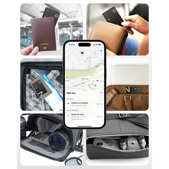 Carte De Suivi De Portefeuille, Détecteur Mince Rechargeable, Fonctionne Avec Google Find My (uniquement Android), Localisateur D'articles Pour étiquettes De Bagages, Passeports