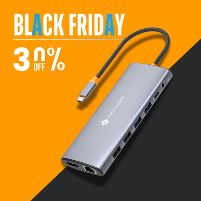 NOVOO 14-IN-1 USB C Docking Station DP Dual HDMI