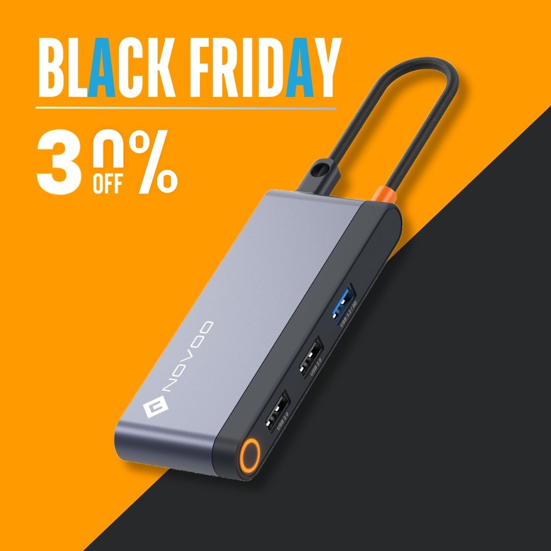 NOVOO RM6F Dual HDMI USB C Docking Station