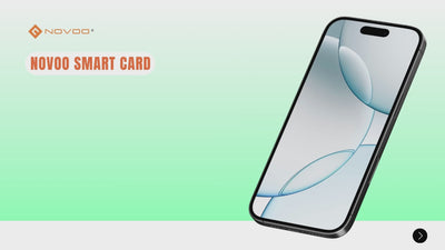 NOVOO Wireless Charging Wallet Tracker Card, Smart Bluetooth Item Tag, Works with Apple Find My(iOS only)