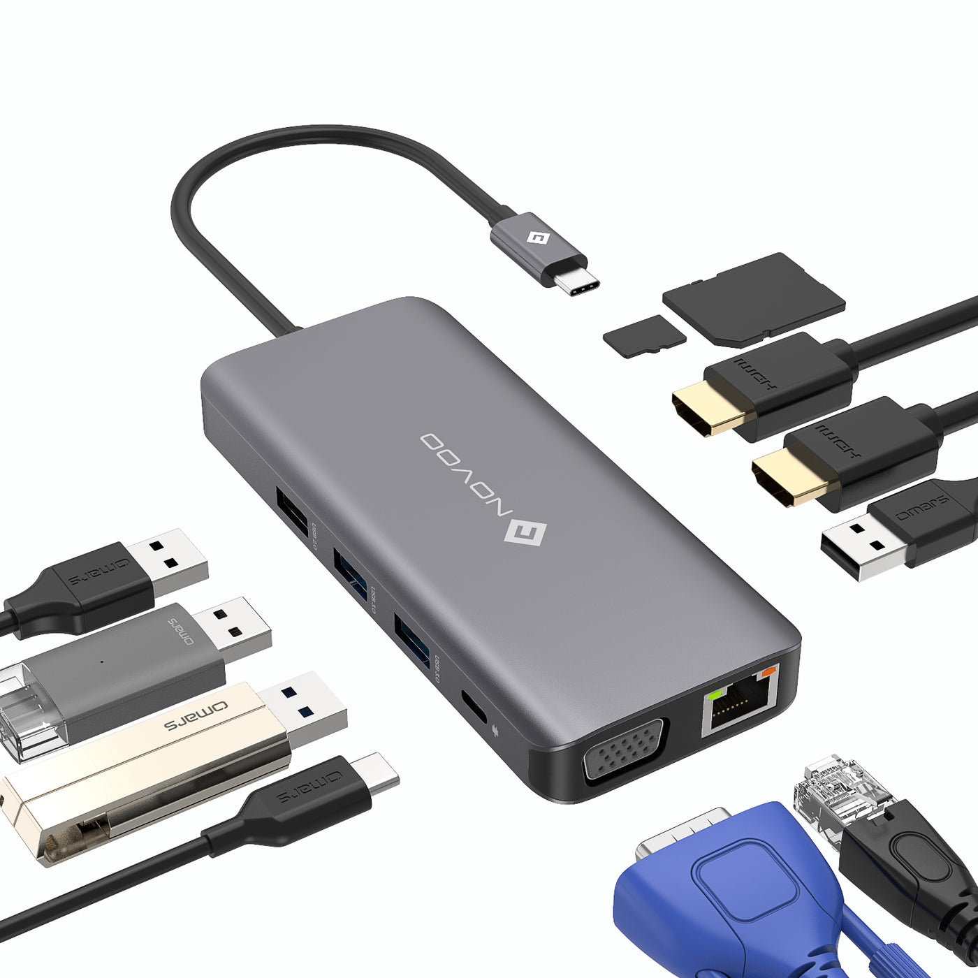 NOVOO 11 in 1 USB C HUB - NOVOO