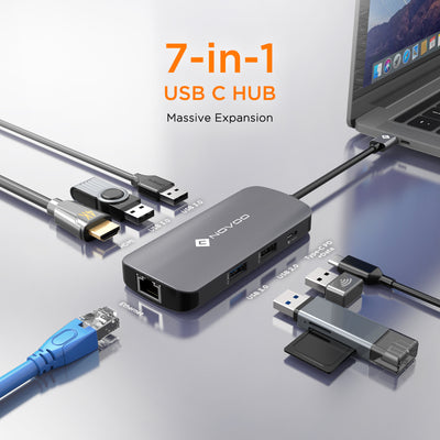 NOVOO 7 in 1 USB C HUB - NOVOO