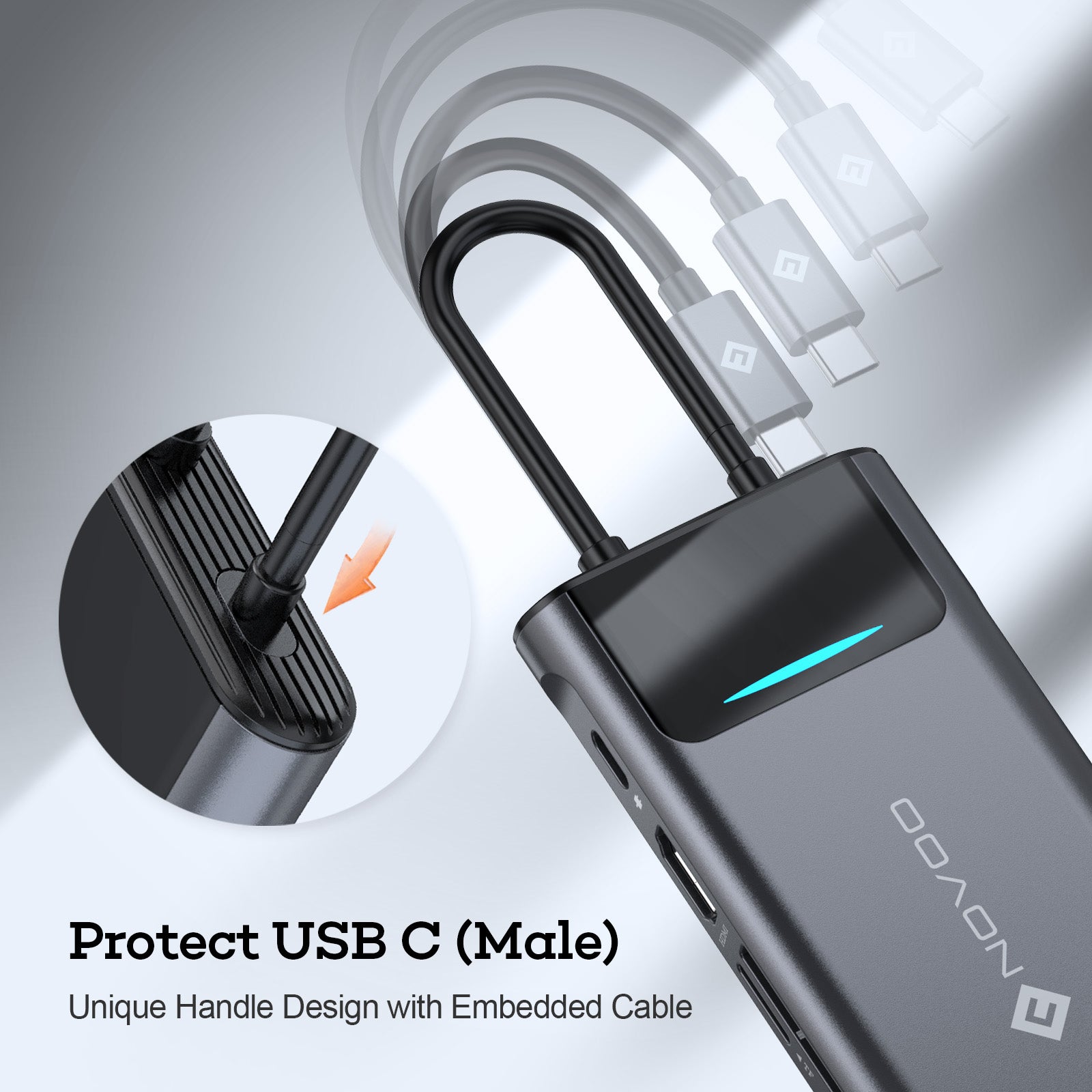 HUB 9-EN-1 USB-C AVEC CHARGEUR SANS FIL : ascendeo grossiste Chargeurs