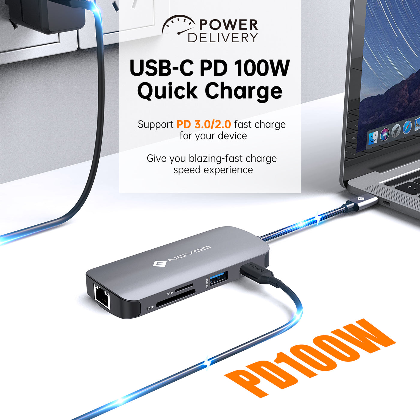 NOVOO 8 in 1 USB C HUB - NOVOO