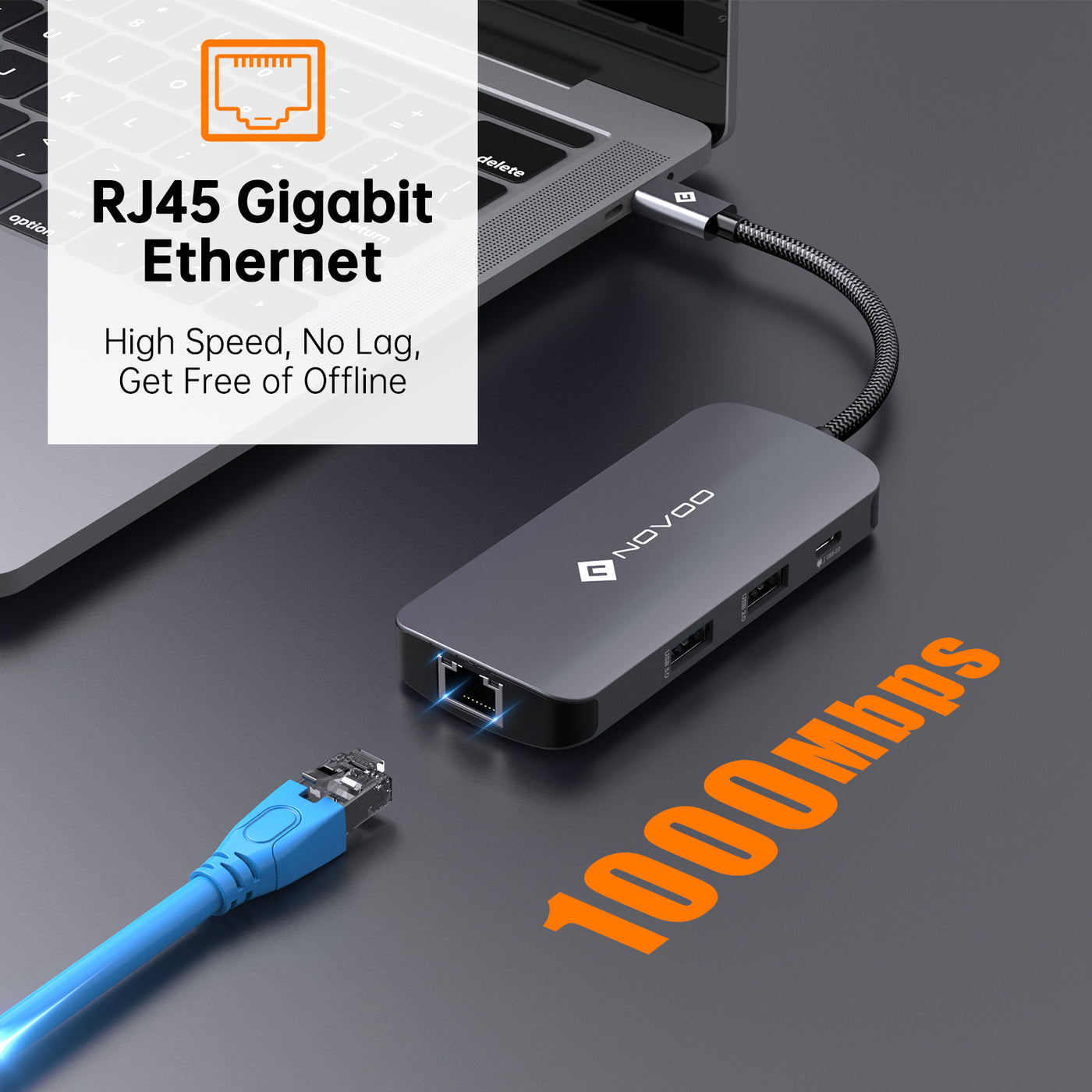 NOVOO 8 in 1 USB C HUB - NOVOO