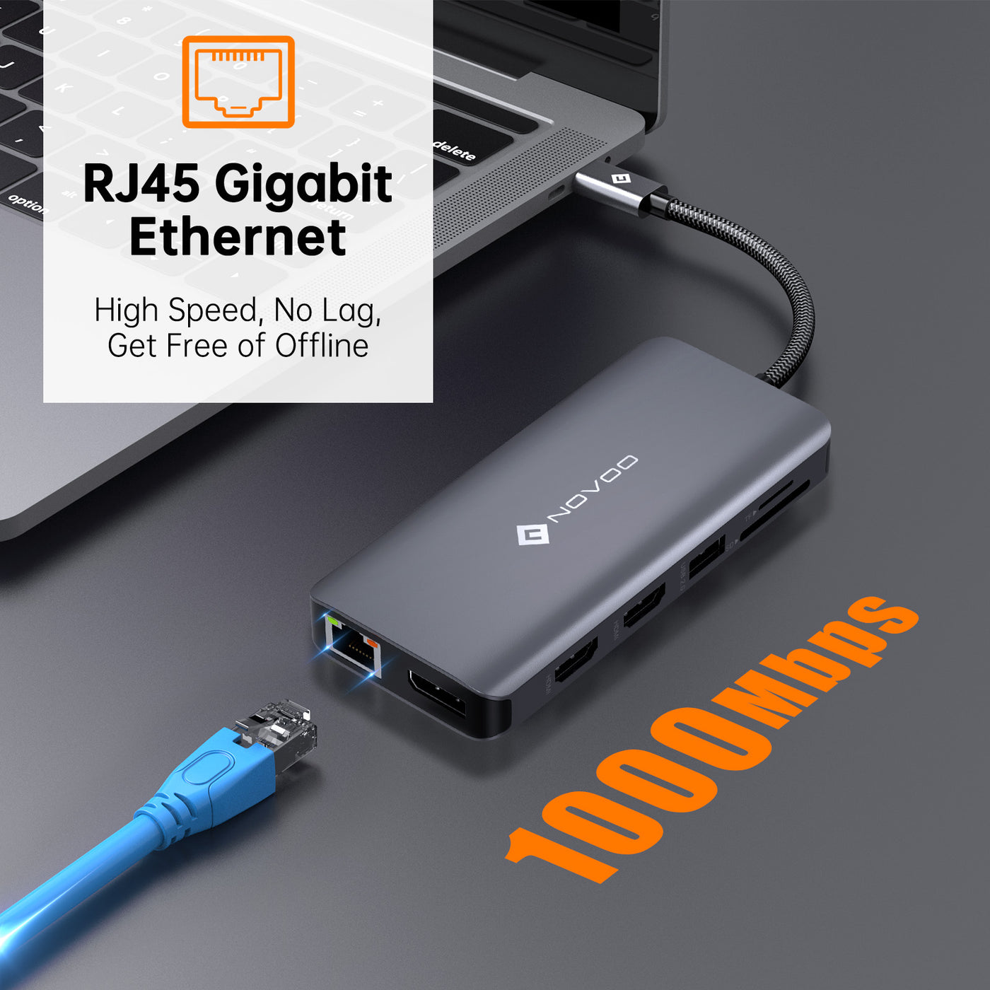 NOVOO DP 11 in 1 RM11 Pro USB C HUB - NOVOO