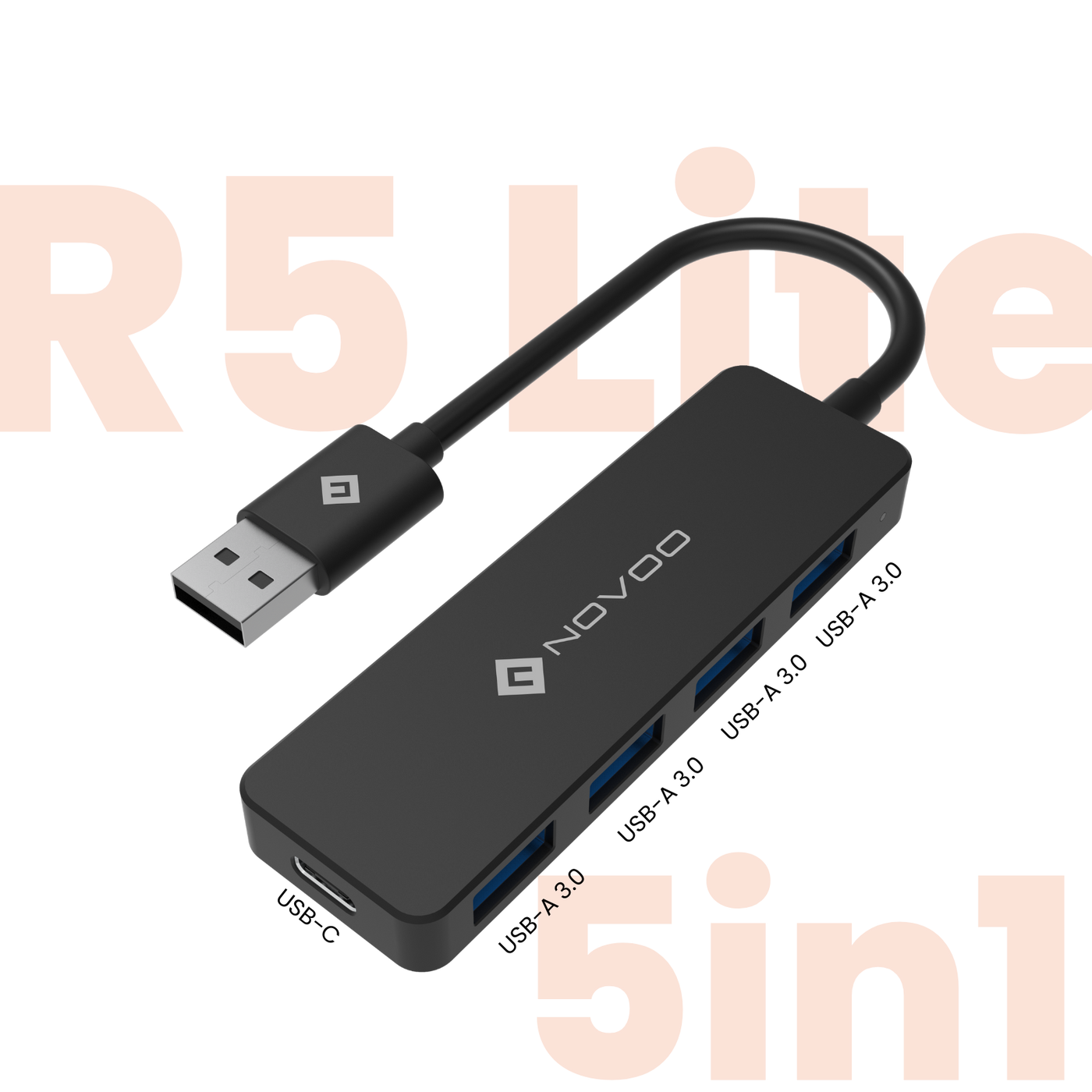 NOVOO R5 Lite 5in1 USB-A HUB - NOVOO